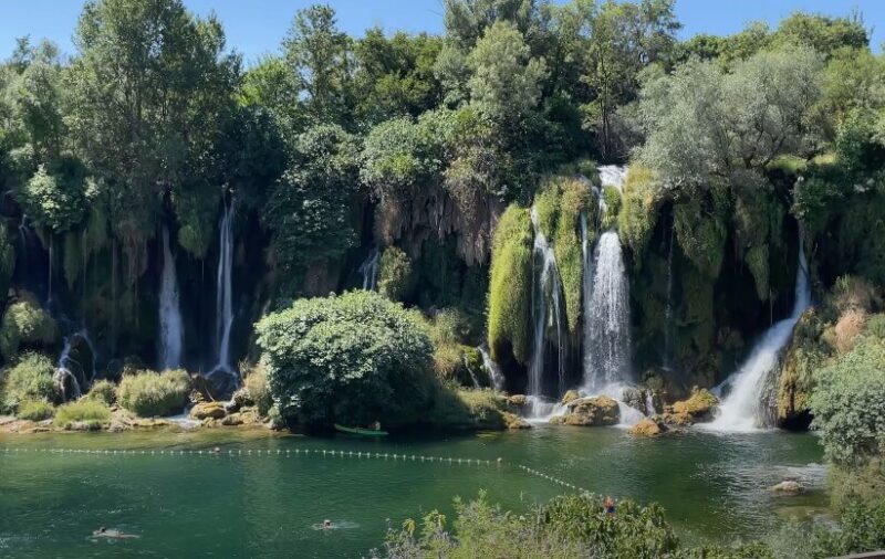 Kravica waterfalls in Bosnia