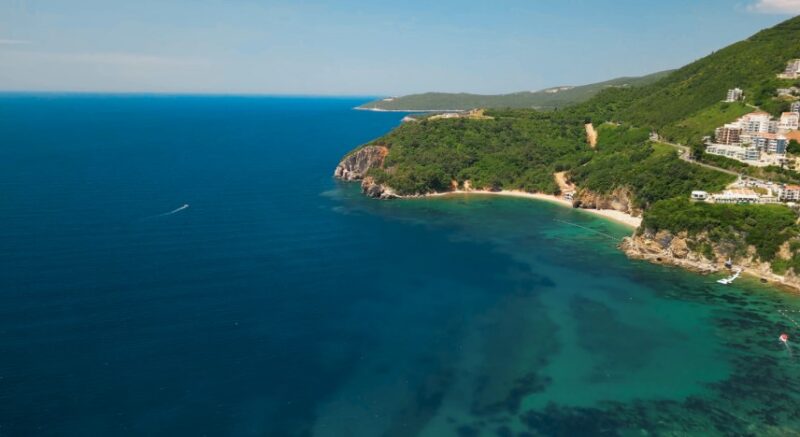 Panoramic view of a Montenegro coastal area