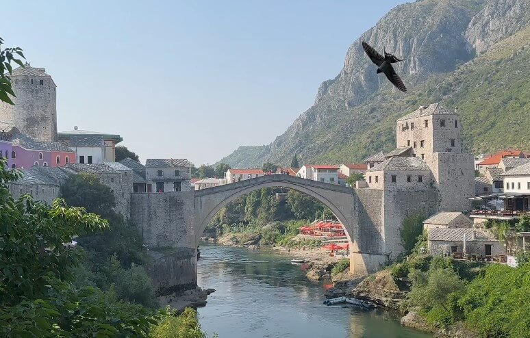Mostar bridge in Bosnia